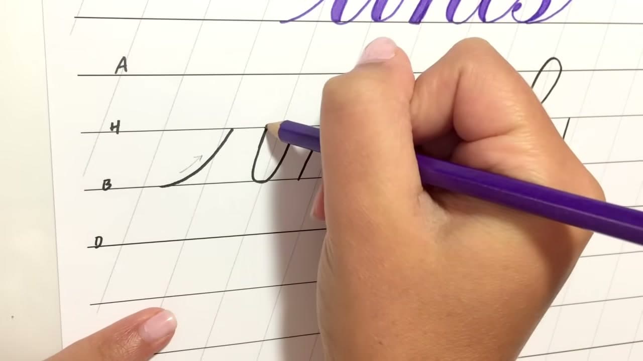 Step 6: Thicken Only the Downstrokes - How to Do Faux Calligraphy