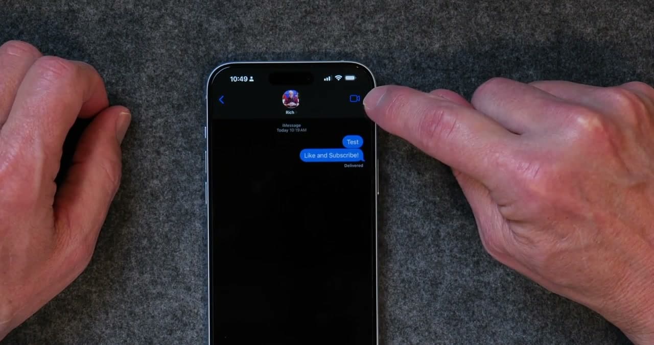 Step 4: Start a FaceTime Call from the Messages App
