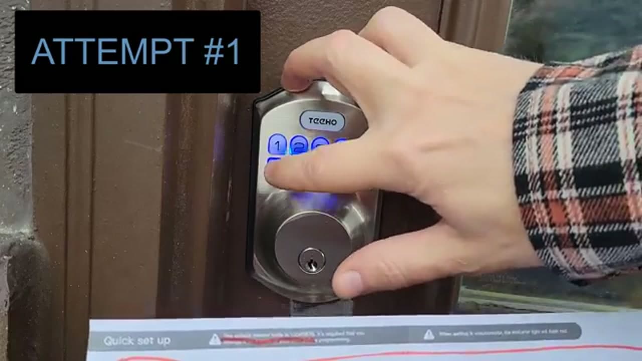 The finished result: How to Install a Smart Lock