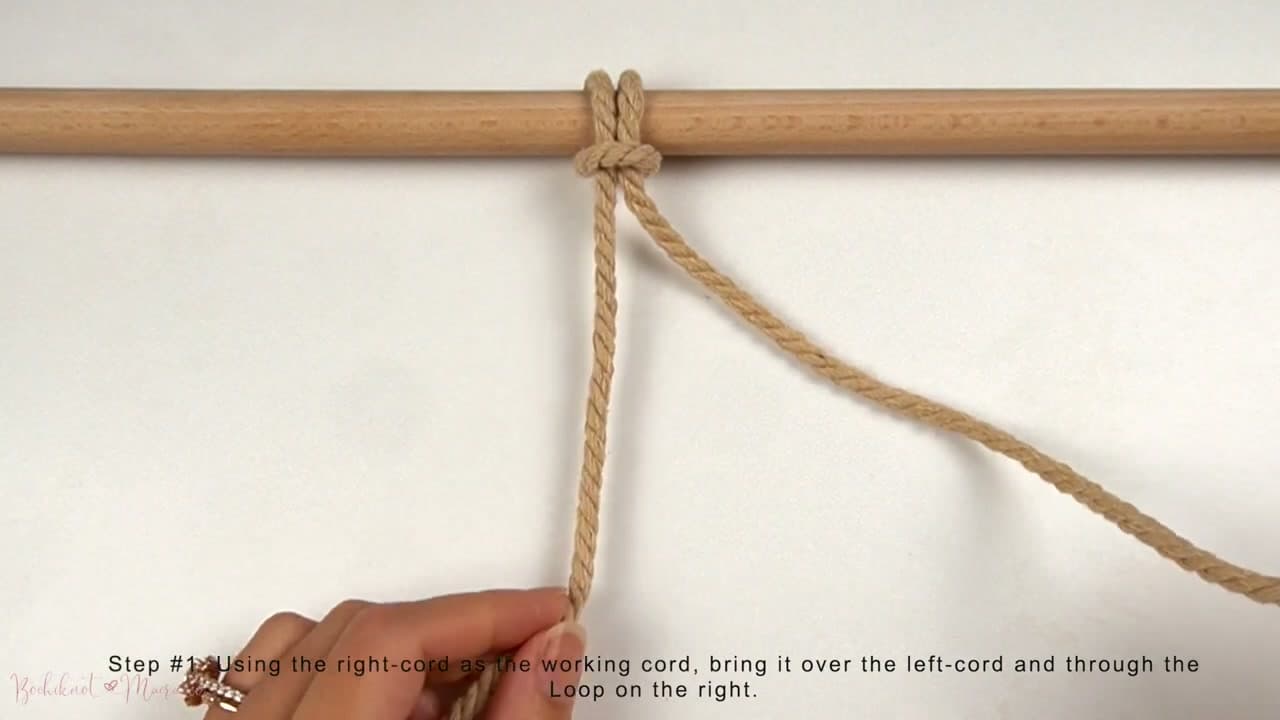 Step 3: Step 3: First Half of the Vertical Lark's Head