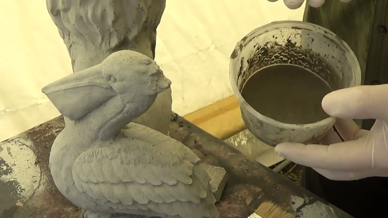 Step 3: Mix a Thin Cement Slurry - How to Fix Air Bubbles in Concrete Crafts
