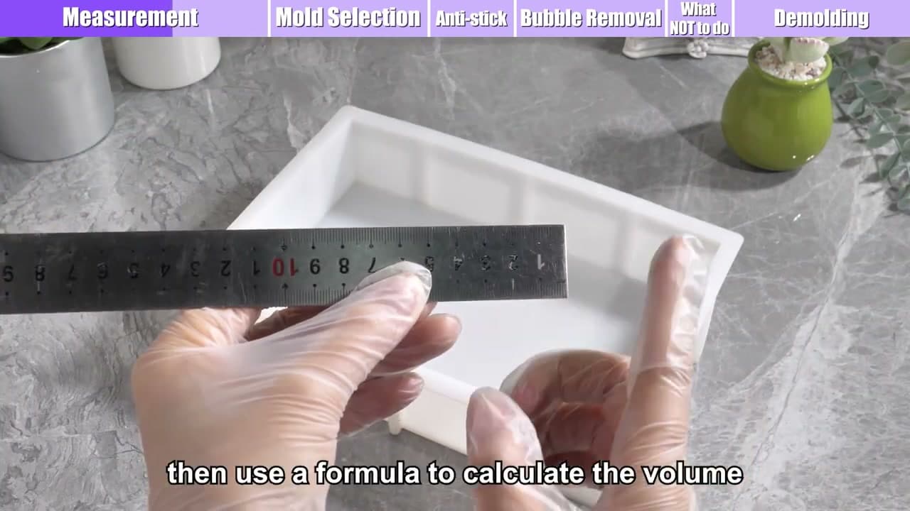 Step 2: Step 2: Calculate Volume for Large Molds