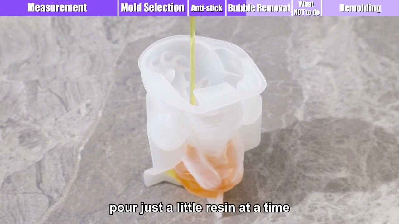 Step 5: Step 5: Pour the Resin Slowly