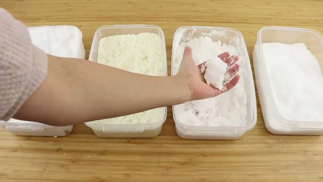 The finished result: How to Make Fake Snow