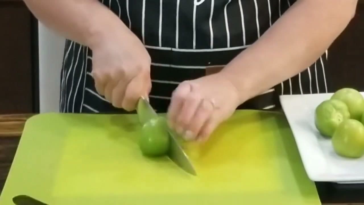 Step 2: Step 2: Husk, Wash, and Halve the Tomatillos