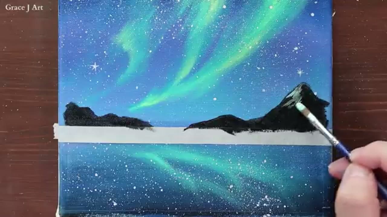 Step 6: Step 6: Paint the Mountain Silhouette