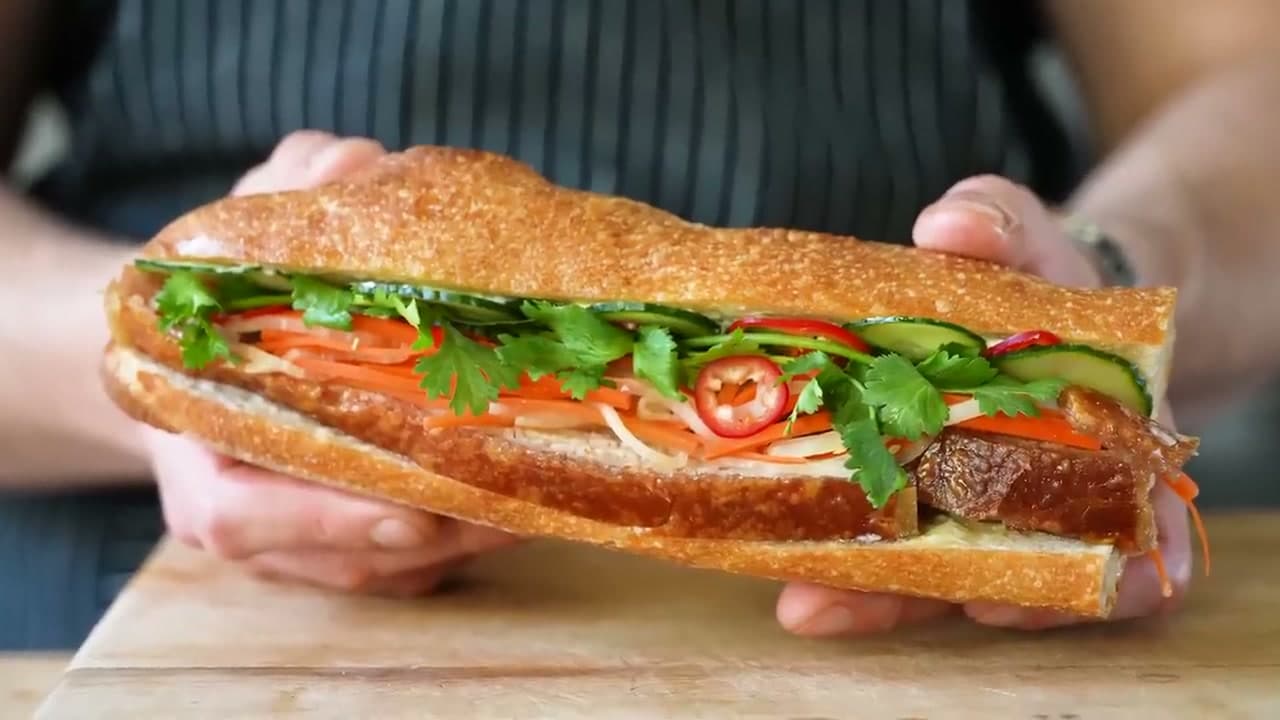 The finished result: How to Make a Banh Mi Sandwich