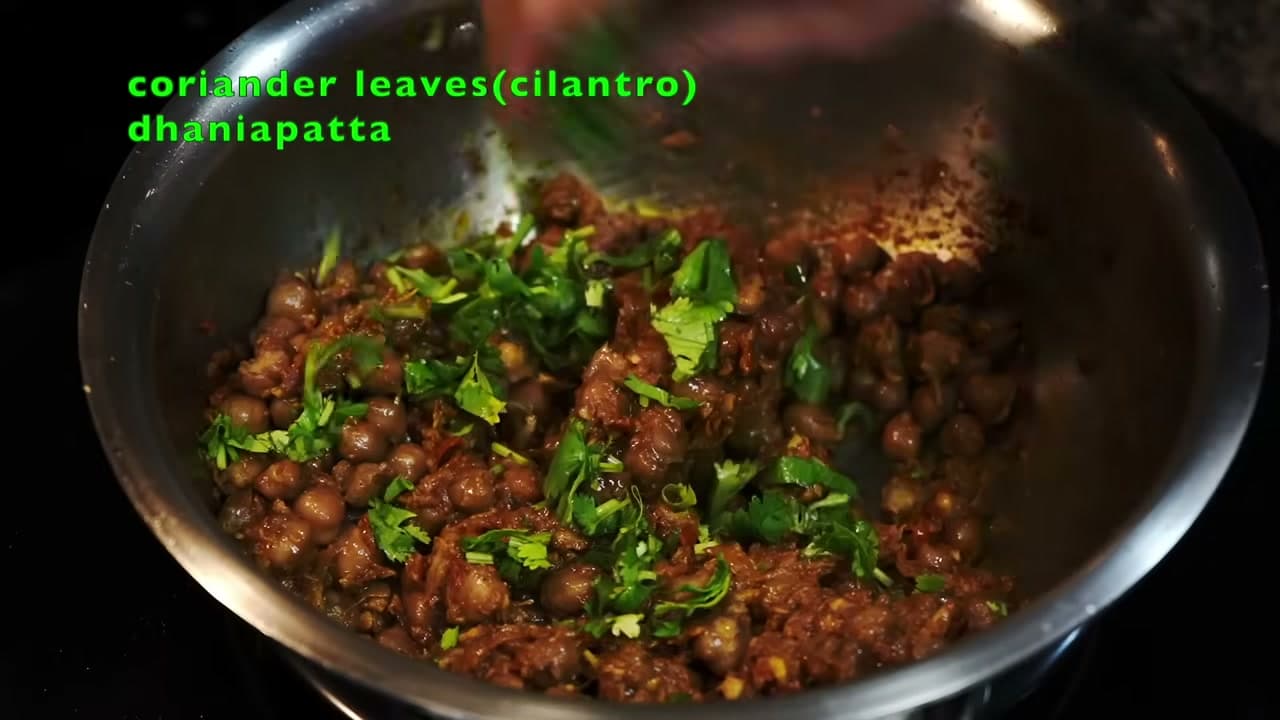 Step 10: Add the Chickpeas, Garam Masala and Coriander - How to Make Chana Masala