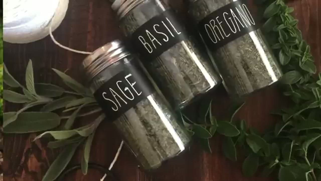 The finished result: How to Harvest Sage