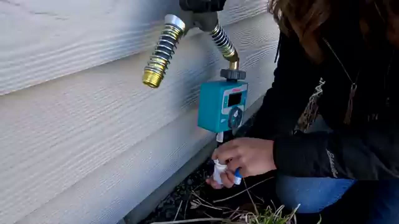 Step 1: Attach the Hose Timer to the Spigot