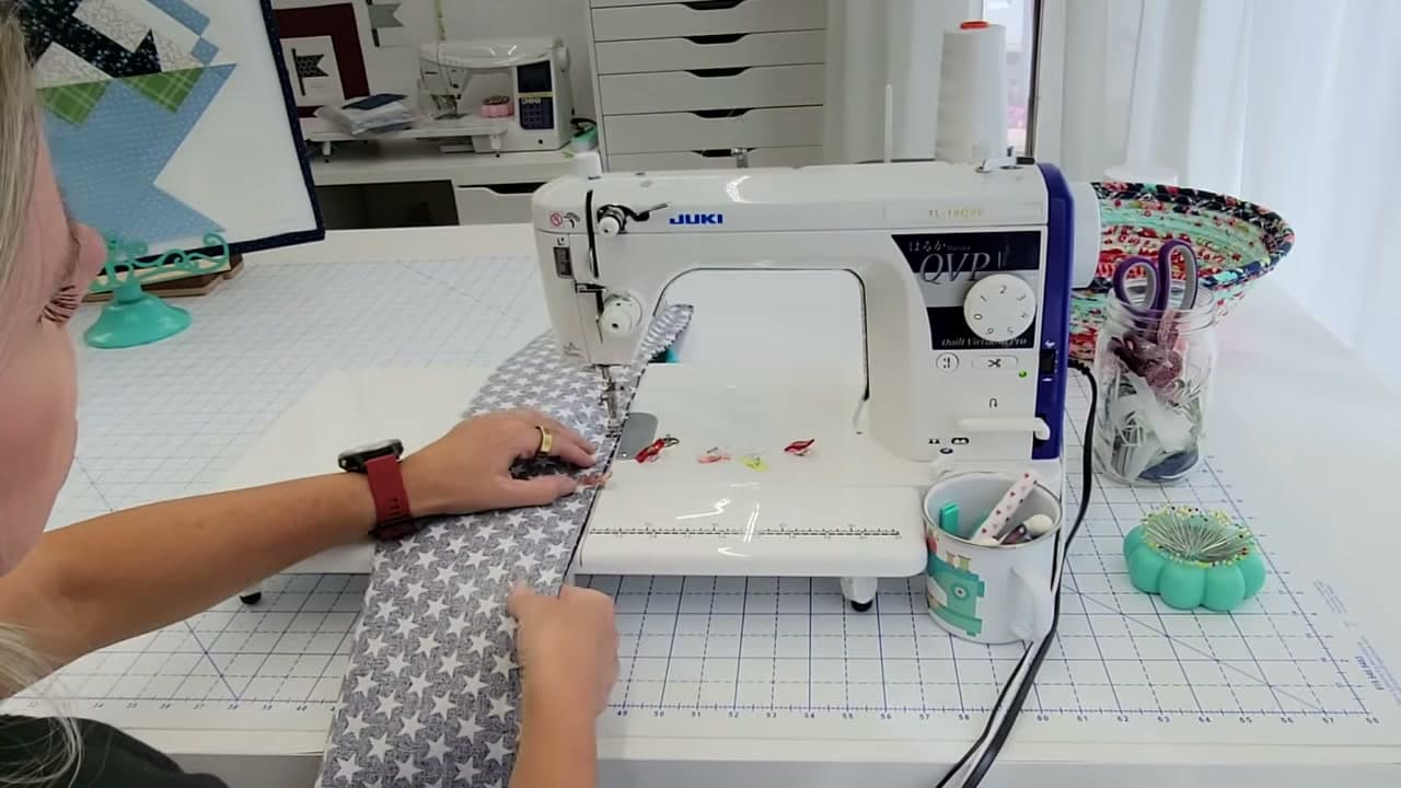 Step 4: Sew the Long Cuff Seam Through Every Layer - How to Sew a Pillowcase with the Burrito Method