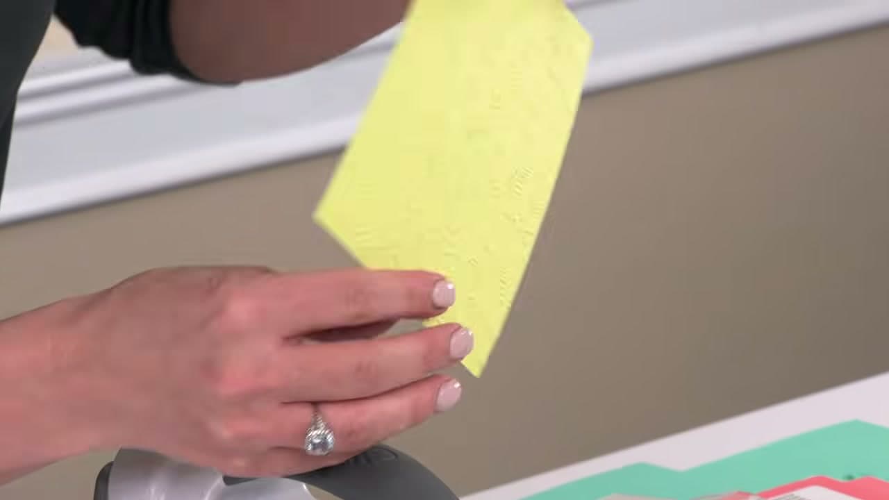 Step 6: The Pattern Presses Straight Into the Card - How to Use a Die Cutting Machine