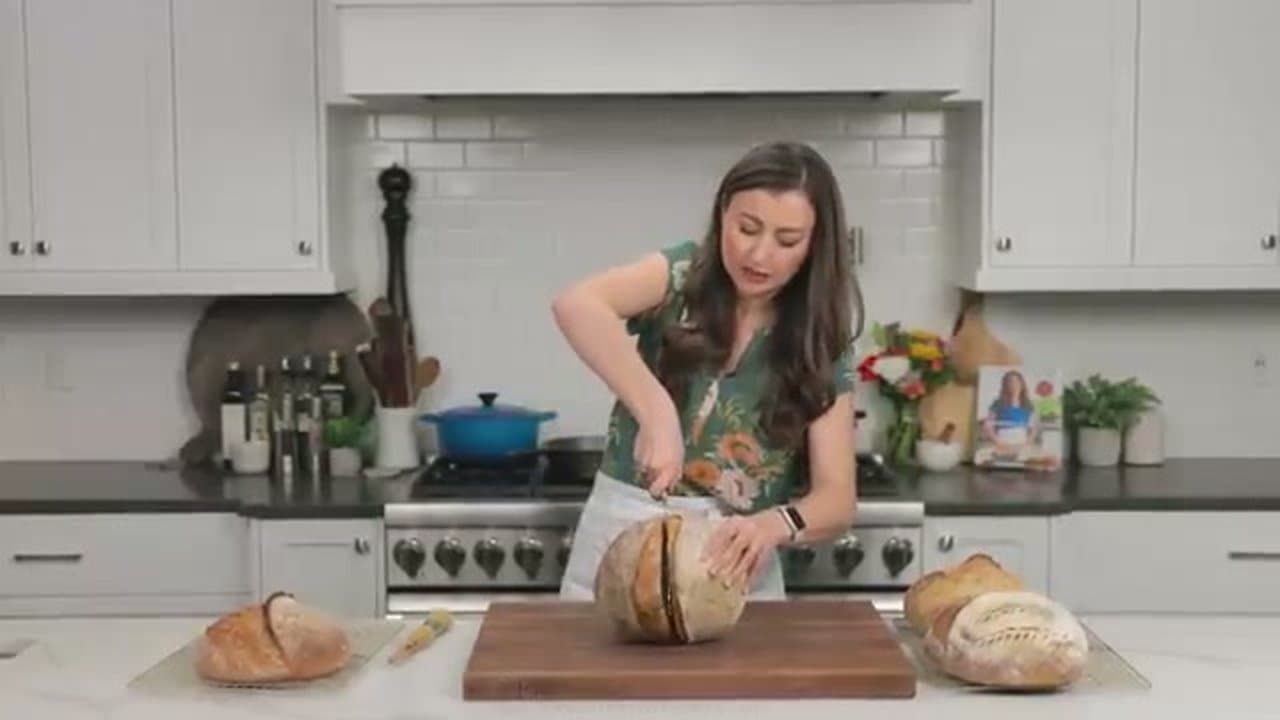 The finished result: How to Bake Sourdough Bread from Scratch