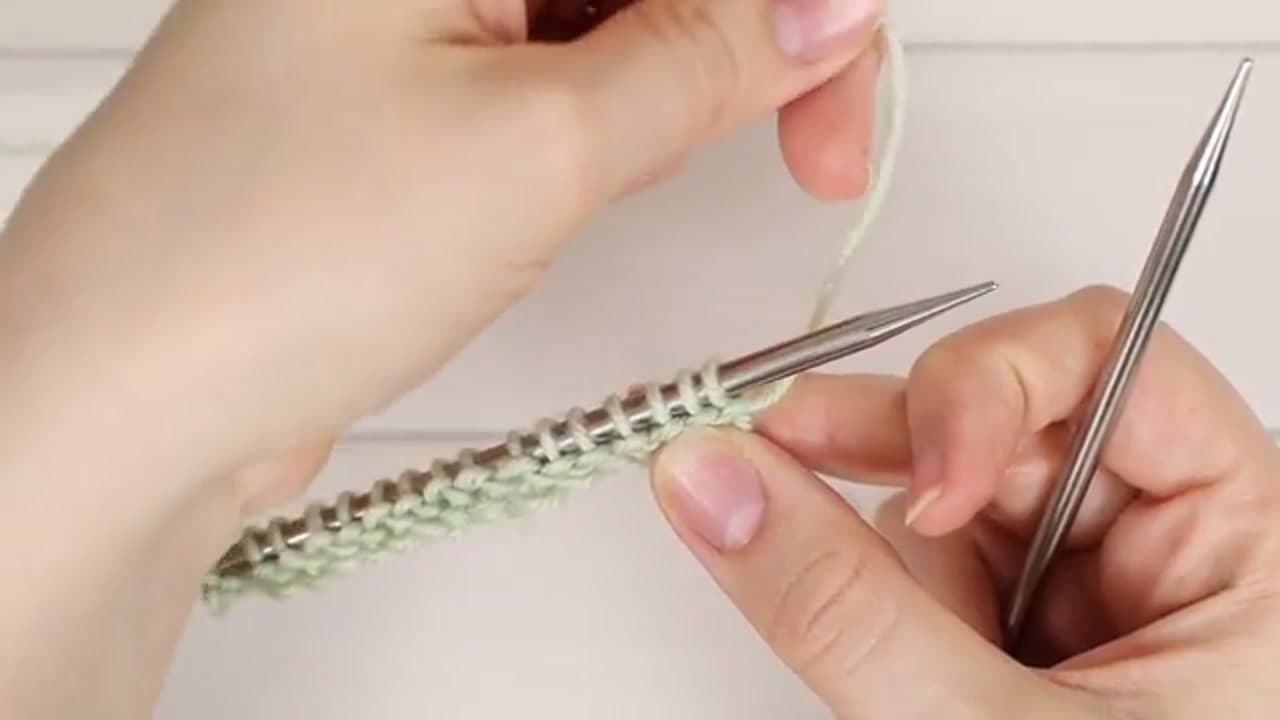 Step 5: Step 5: Work Your First Purl Stitch