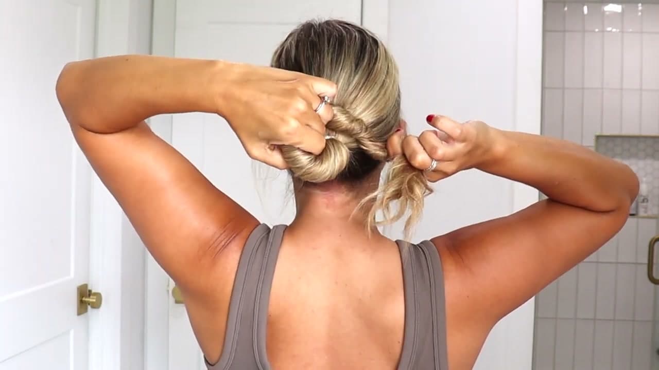 Step 2: Twist Your Hair Into a Hidden Knot