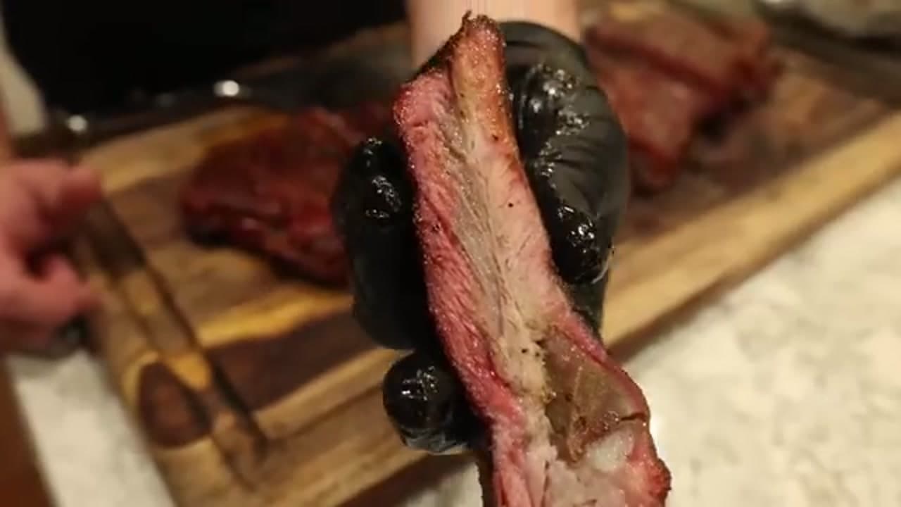 The finished result: How to Smoke Ribs: A Beginner's Guide to Tender BBQ Ribs