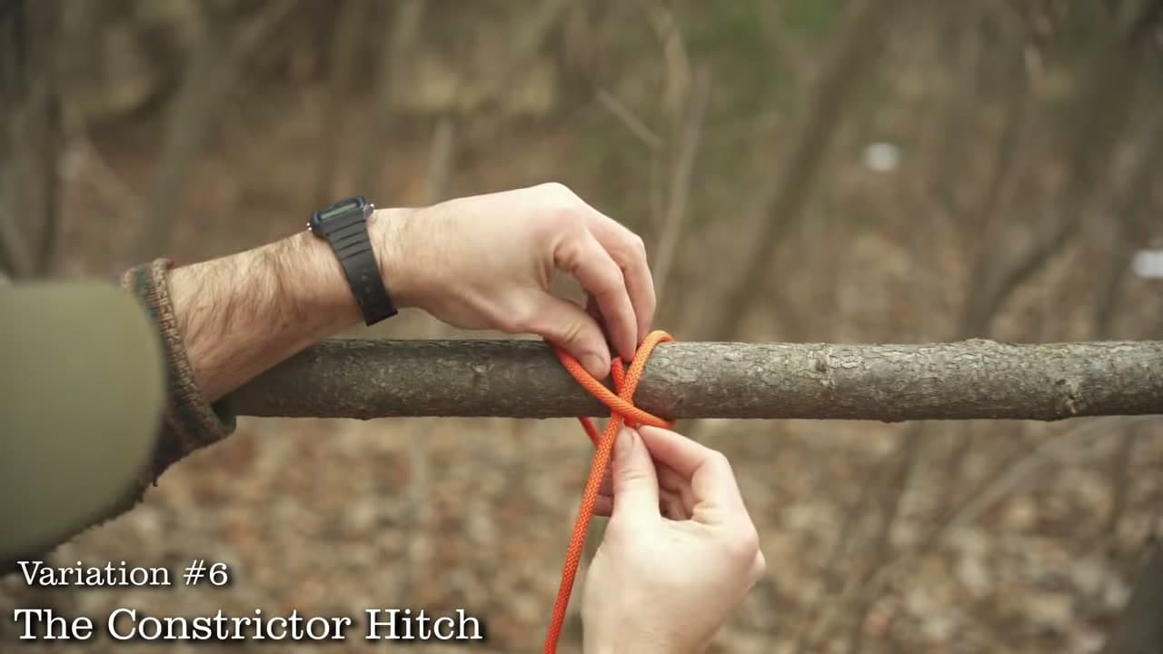 Step 11: Step 11: Finish With the Constrictor Hitch