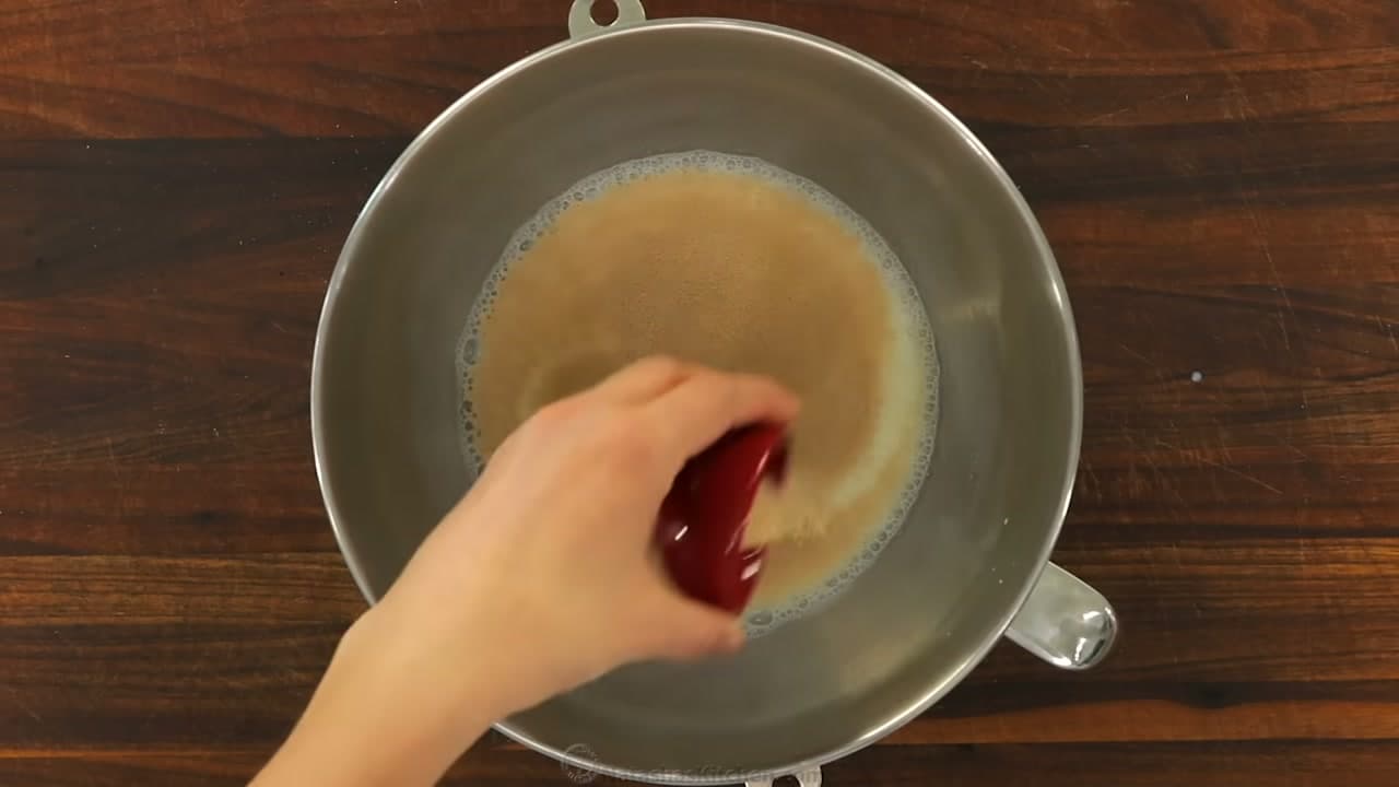 Step 1: Warm the Milk and Sprinkle the Yeast - How to Make Dinner Rolls