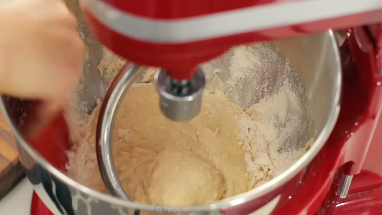 Step 4: Knead With the Dough Hook - How to Make Dinner Rolls