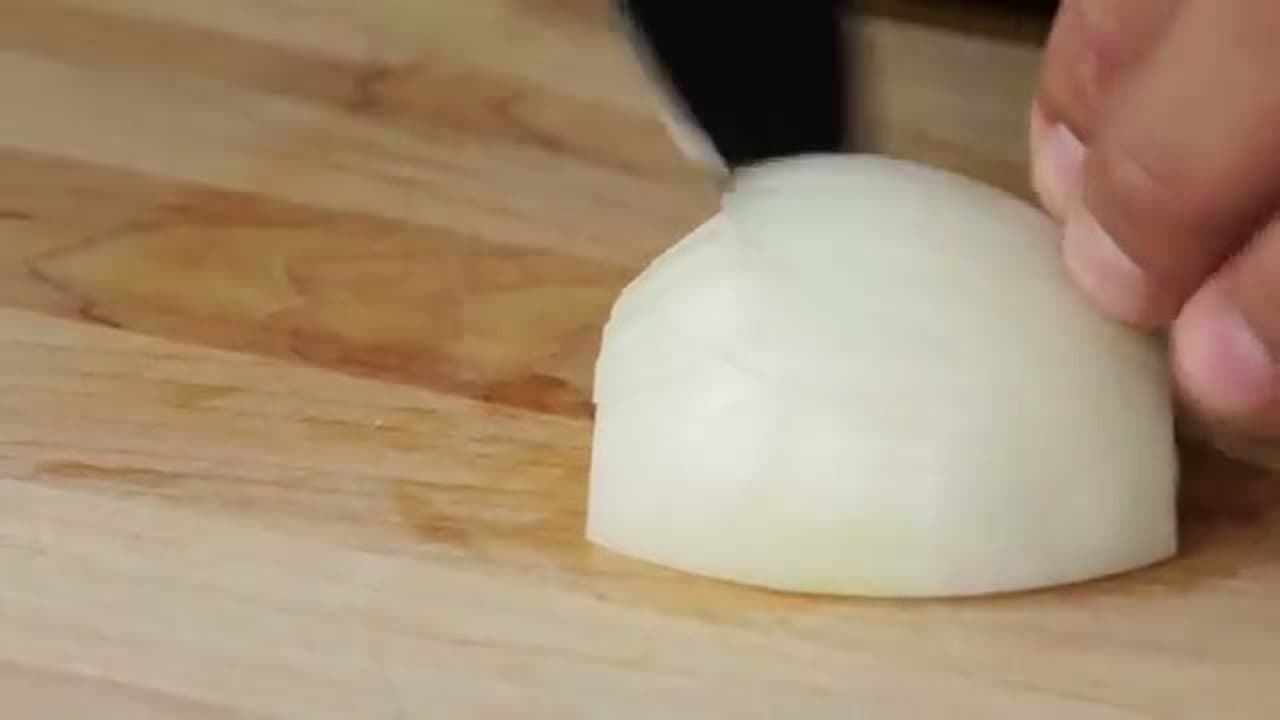 Step 4: Step 4: Dice Half a White Onion and a Serrano