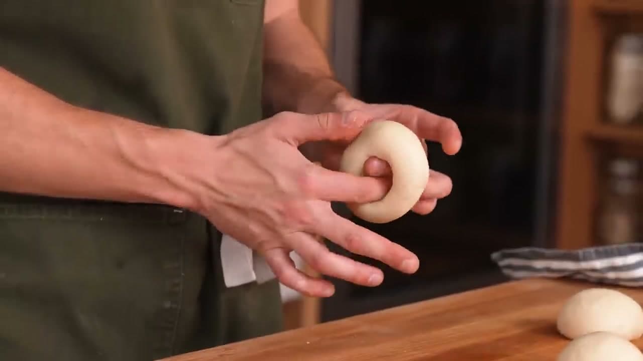Step 5: Step 5: Divide and Shape Eight Bagel Rings