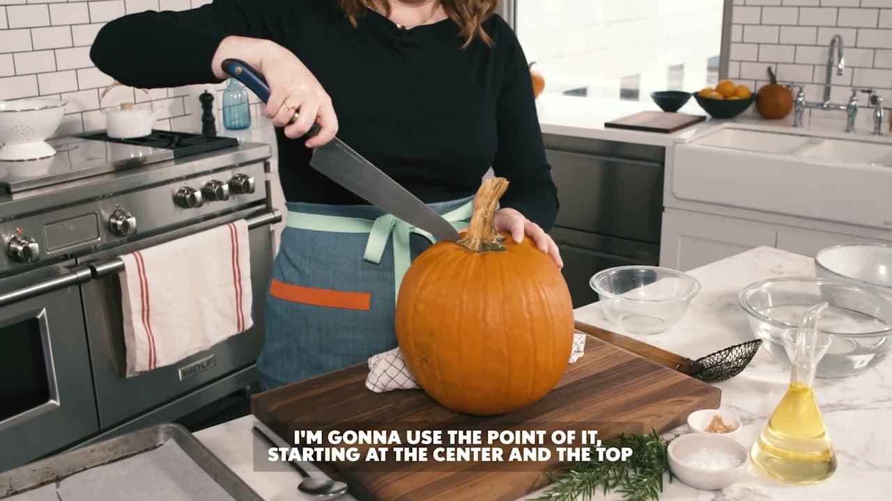 Step 1: Step 1: Cut Open the Pumpkin