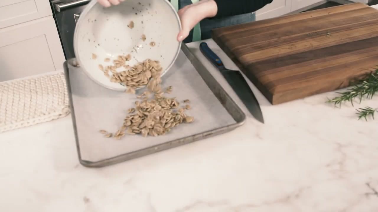 Step 8: Step 8: Spread on a Parchment-Lined Baking Sheet