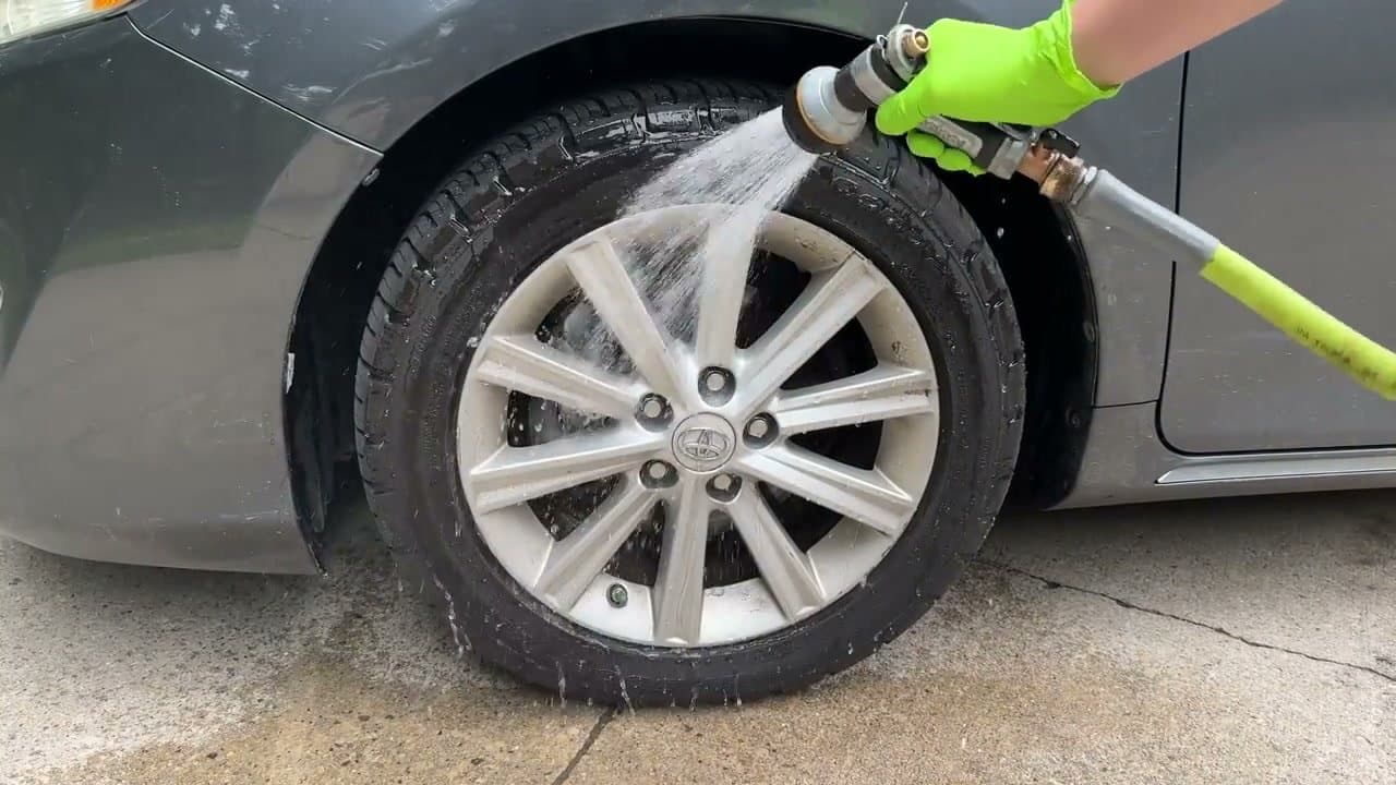 Step 1: Rinse the Wheels First