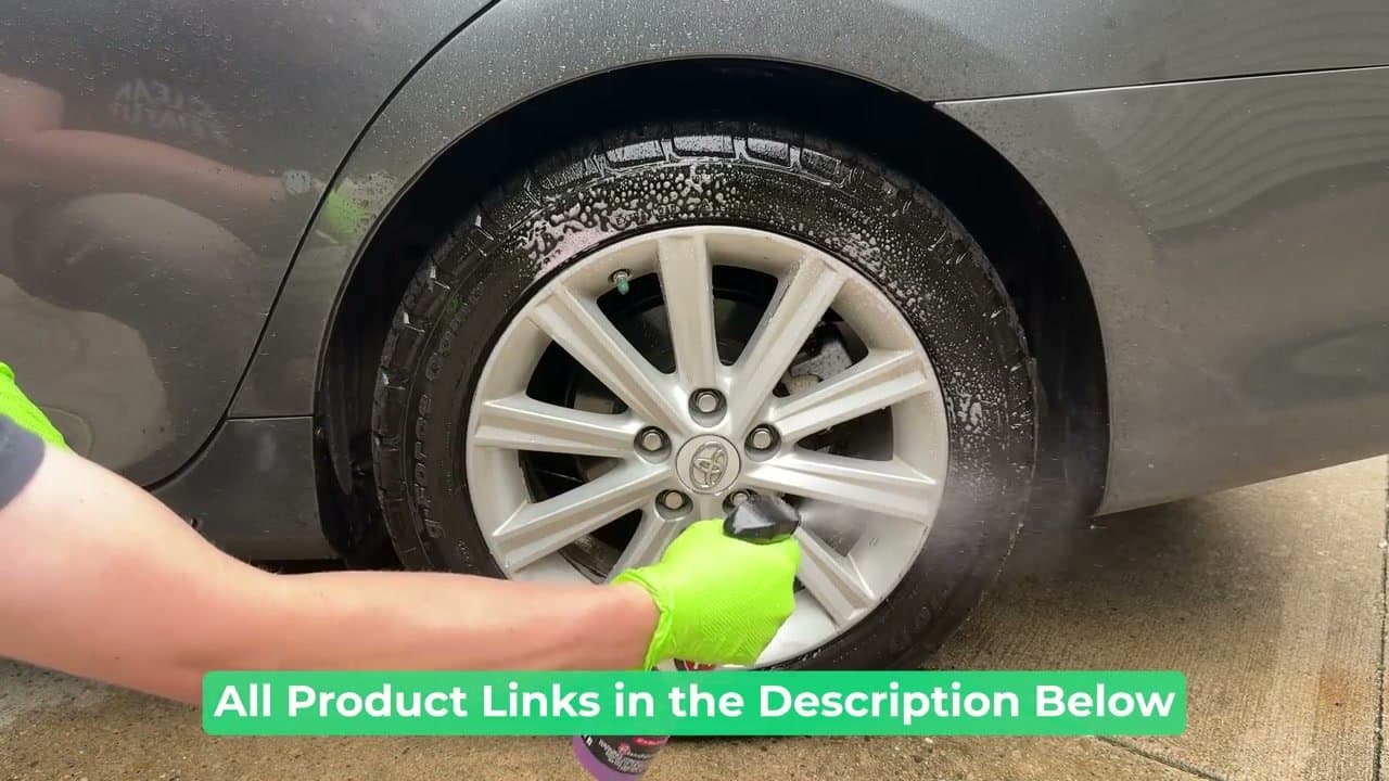 Step 2: Spray Wheel Cleaner