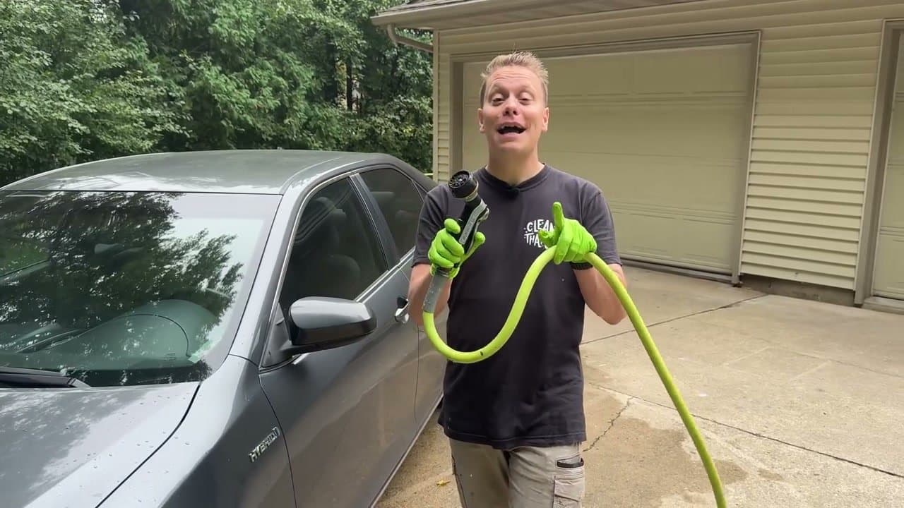 Step 4: Pre-Rinse the Whole Car