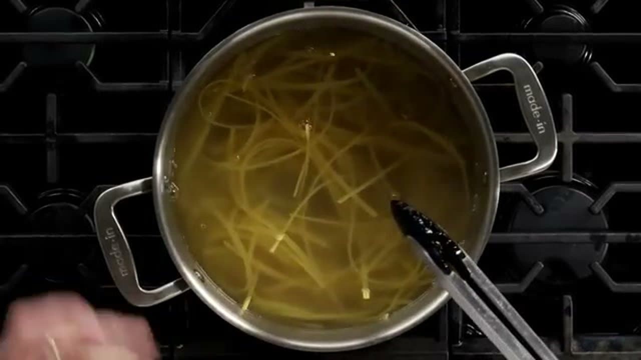 Step 2: Boil the Pasta in Less Water