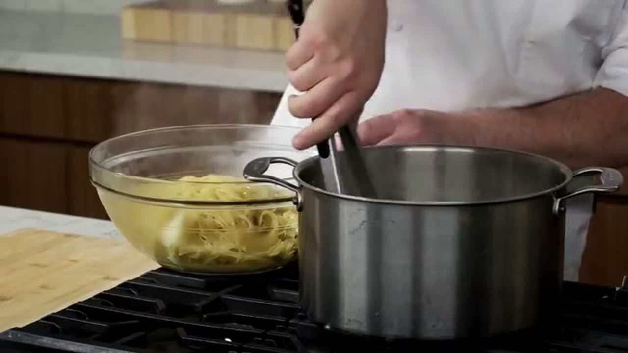 Step 3: Lift the Pasta Straight Into the Butter Bowl