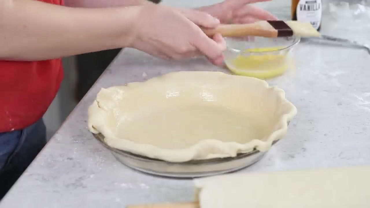 Step 5: Egg Wash the Bottom Crust - How to Make Apple Pie