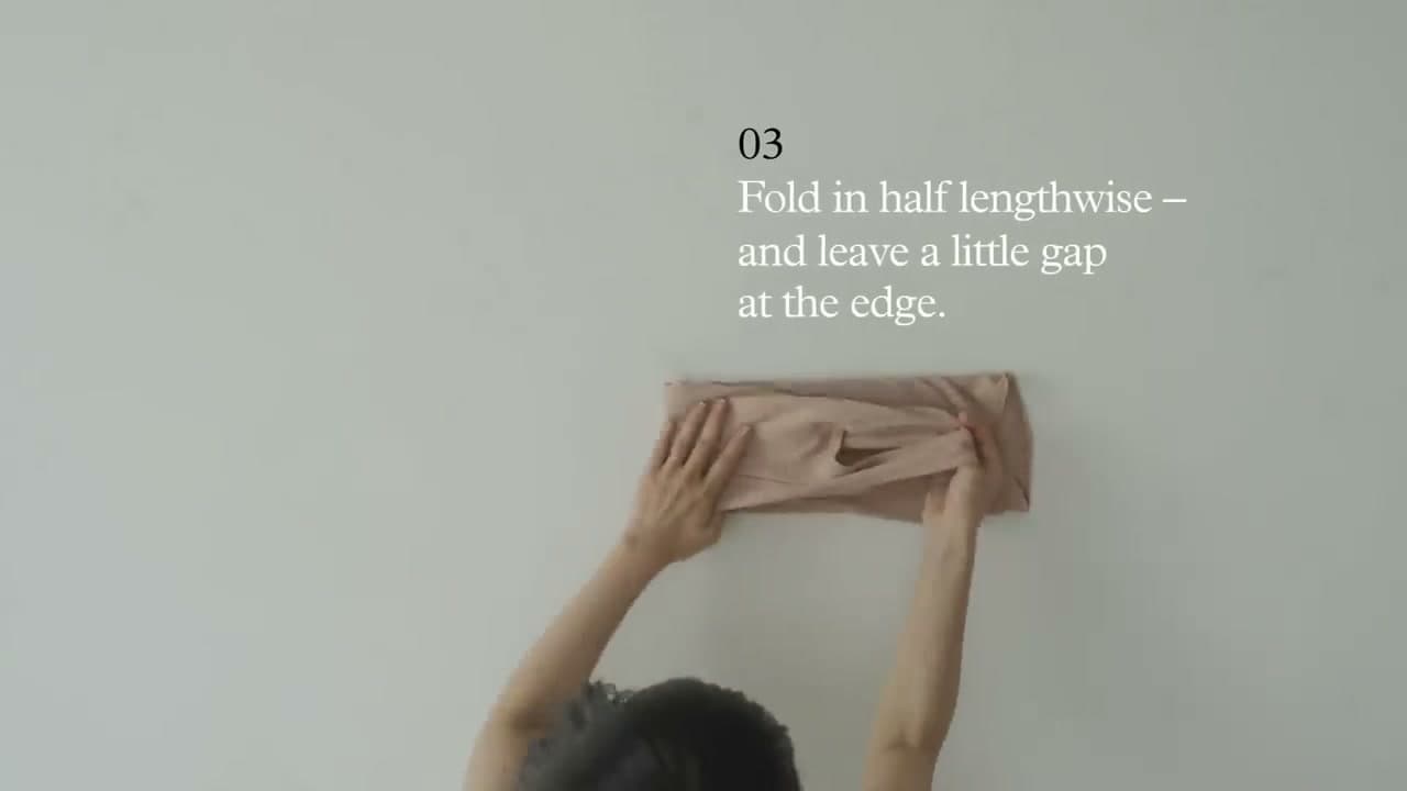 Step 3: Step 3: Fold the Other Side and Fold in Half Lengthwise