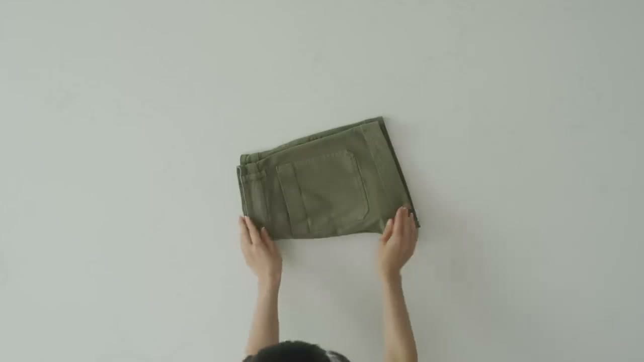The finished result: How to Fold Clothes the KonMari Way