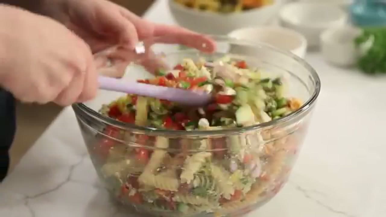 The finished result: How to Make Pasta Salad