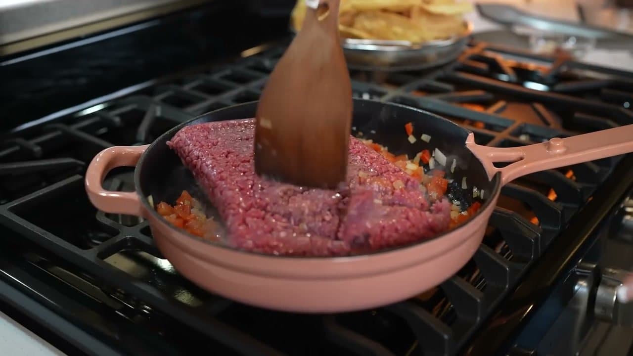 Step 4: Step 4: Brown two pounds of ground beef