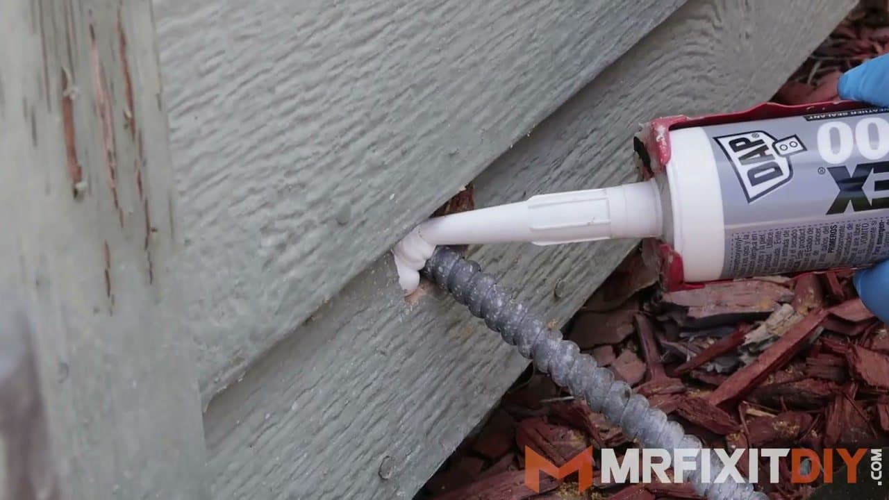 Step 3: Step 3: Seal cracks and entry points with caulk