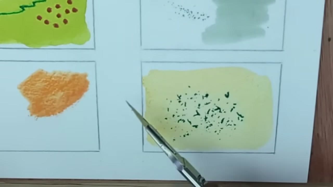 The finished result: How to Use Watercolor Pencils