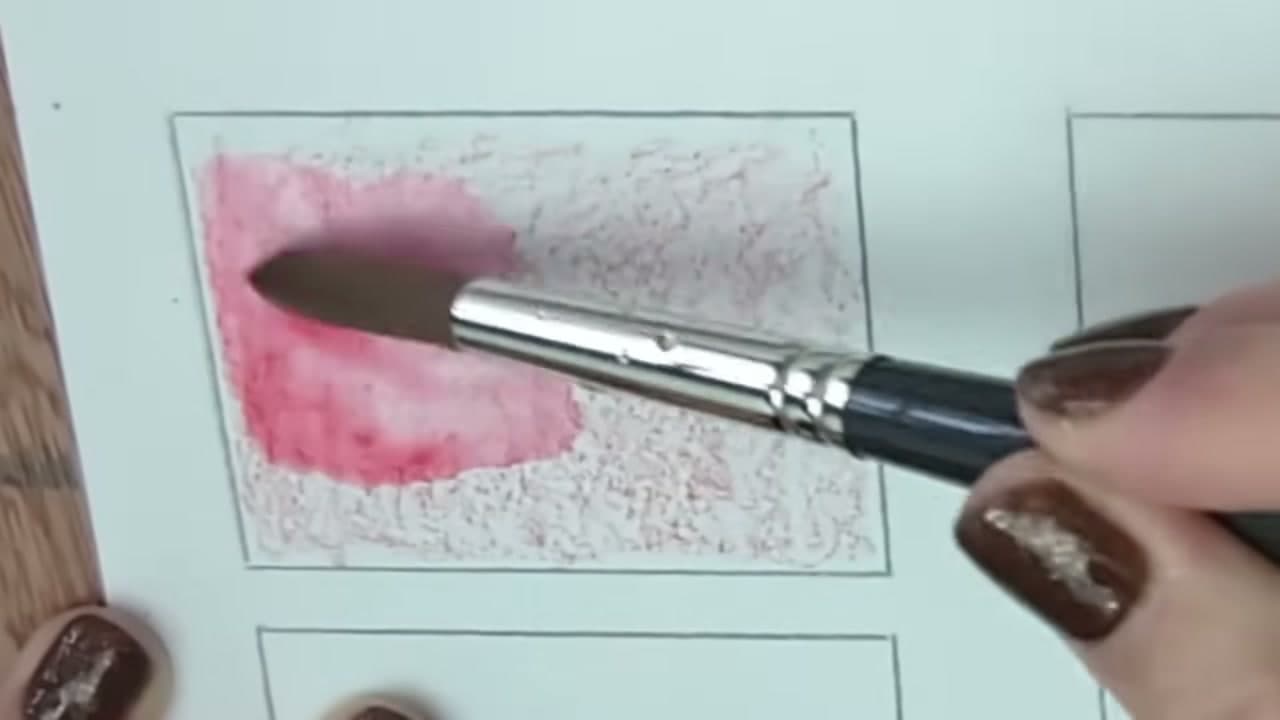 Step 4: Move the Water in One Direction - How to Use Watercolor Pencils