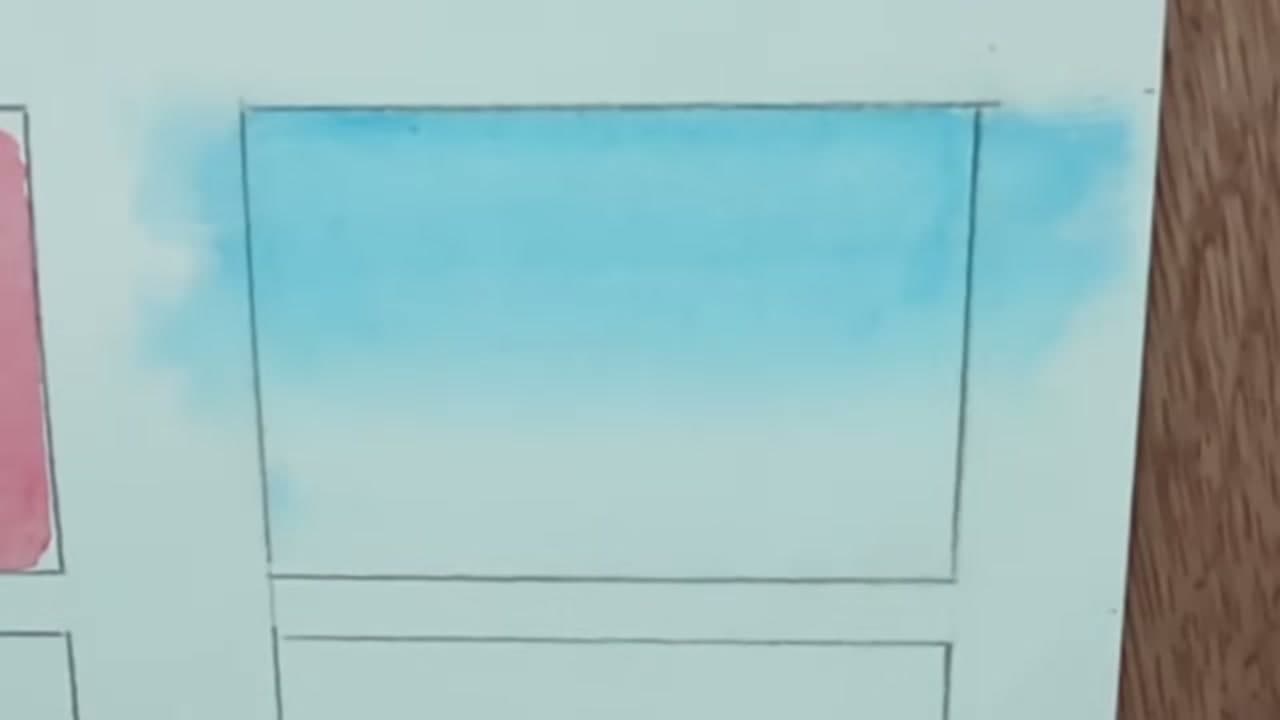 Step 6: Work a Graduated Wash from Both Ends - How to Use Watercolor Pencils