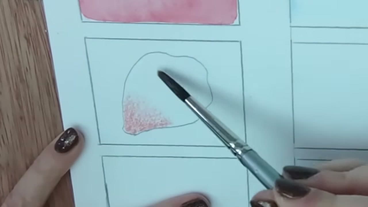 Step 7: Soften a Single Edge into Clean Water - How to Use Watercolor Pencils