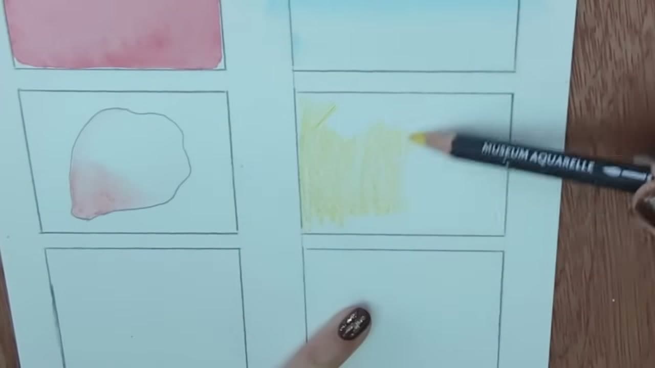Step 8: Layer Colours Instead of Buying More - How to Use Watercolor Pencils